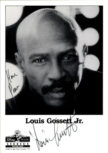 Ak Schauspieler Louis Gossett Jr., Portrait, Autogramm