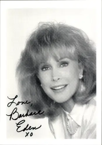 Ak Schauspielerin Barbara Eden, Portrait, Autogramm