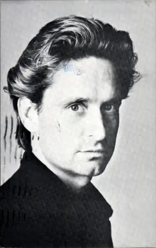 Ak Schauspieler Michael Douglas, Portrait, Autogramm