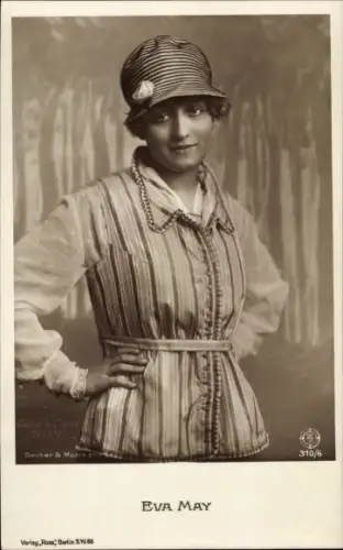 Ak Schauspielerin Eva May, Portrait, Ross Verlag 310/6