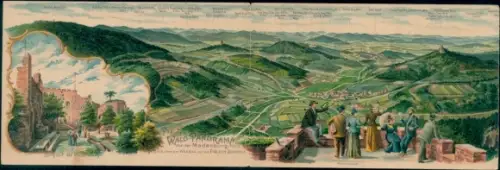 Klapp Litho Eschbach in der Pfalz, Madenburg, Gesamtansicht