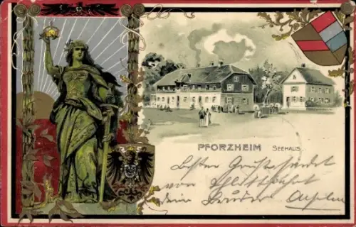 Präge Litho Pforzheim im Schwarzwald, Seehaus