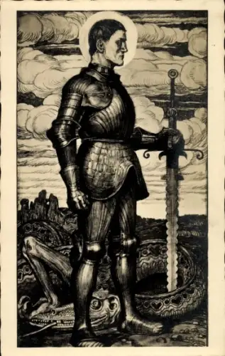 Künstler Ak Schiestl, Matthäus, St. Georgius