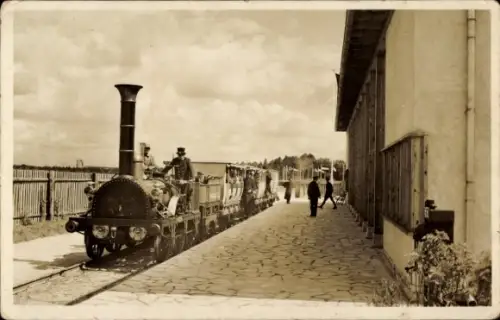 Ak Reichsbahn-Ausstellung Nürnberg 1935, 100 Jahre Deutsche Eisenbahnen, Ludwigseisenbahn