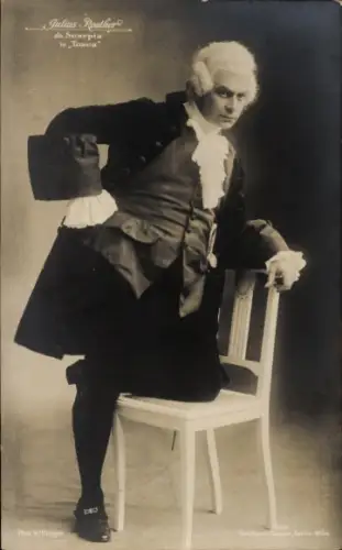 Ak Opernsänger Julius Roether als Scarpia in Tosca, Portrait
