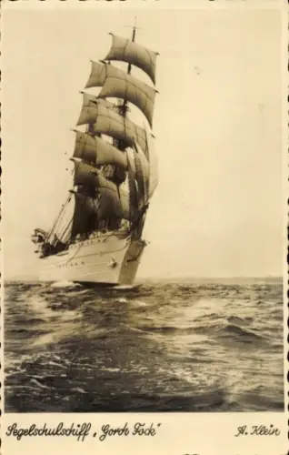 Ak Segelschulschiff Gorch Fock, Segelschiff