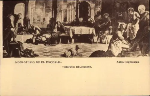 Künstler Ak Tintoretto, El Lavatorio, Salas Capitulares