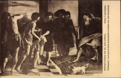 Künstler Ak Velázquez, La ropa de José presentada al padre por sus hermanos