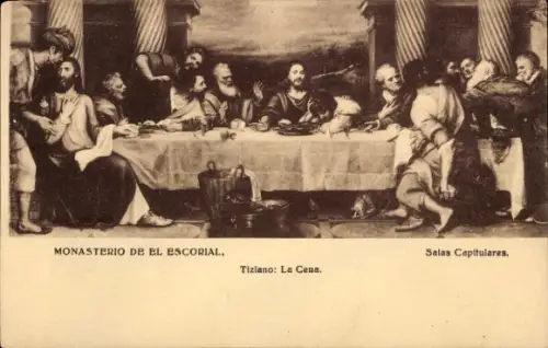 Künstler Ak Tiziano, La Cena