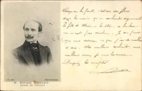 Ak Edmond Rostand, Auteur de l'Aiglon, Theaterschriftsteller, Dramatiker