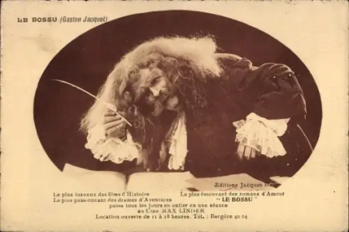Ak Schauspieler Gaston Jacquet, Filmszene Le Bossu