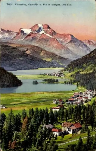 Ak Sankt Moritz Kanton Graubünden, Chasellas, Campfer und Piz la Margna