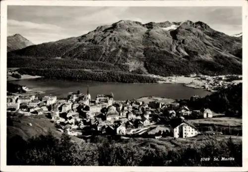 Ak Sankt Moritz Kanton Graubünden, Gesamtansicht