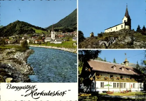 Ak Kolbnitz an der Tauernbahn Kärnten, Berggasthof Herkuleshof