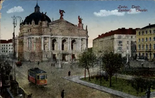 Ak Lwiw Lwów Lemberg Ukraine, Theater