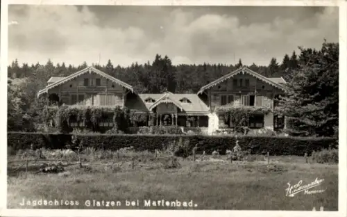 Ak Kladská Glatzen Mariánské Lázně Marienbad Region Karlsbad, Jagdschloss