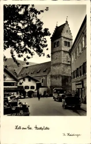Ak Zell am See in Salzburg, Stadtplatz