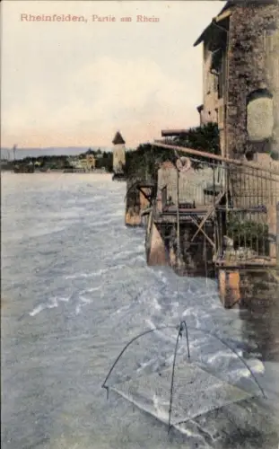 Ak Rheinfelden Kanton Aargau Schweiz, Rheinpartie