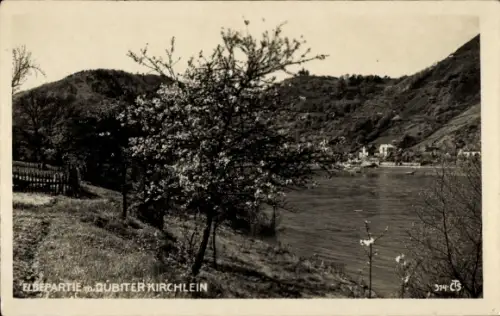 Ak Dubice Dubitz Řehlovice Großtschochau Region Aussig, Dubický kostelík, Dubitzer Kirchlein