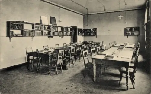 Ak Blankenburg am Harz,  Rhotertsche Realschule u. Alumnat, Arbeitszimmer