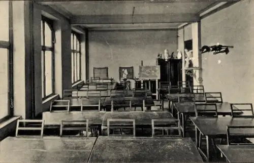 Ak Blankenburg am Harz,  Rhotertsche Realschule u. Alumnat, Zeichensaal im Alumnat