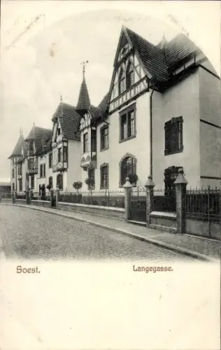 Ak Soest in Westfalen, Langegasse