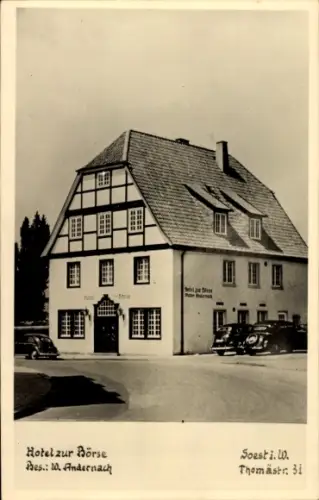 Foto Ak Soest in Westfalen, Hotel zur Börse