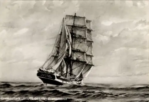 Ak Segelschiff, Dreimastbark Seute Deern, Bremerhaven