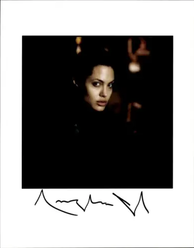 Foto Schauspielerin Angelina Jolie, Autogramm