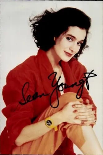 Foto Schauspielerin Sean Young, Autogramm