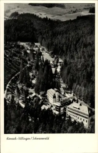 Ak Kirnach Sankt Georgen im Schwarzwald, Fliegeraufnahme vom Maria Tann Mutterhaus der Schulbrüder