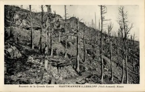 Ak Hartmannswiller Hartmannsweiler Elsass Haut Rhin, Hartmannswillerkopf, Hartmannsweilerkopf,...