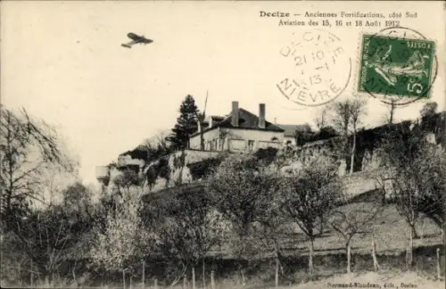 CPA Décize Nièvre, Anciennes Fortifications, Aviation