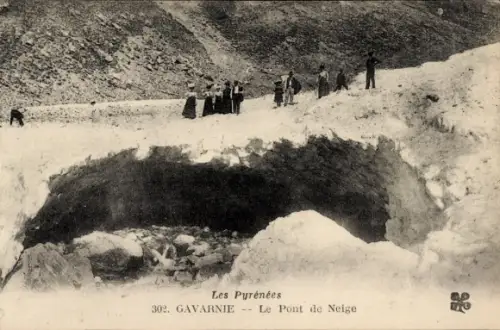 CPA Gavarnie Hautes Pyrénées, Le Pont de Neige