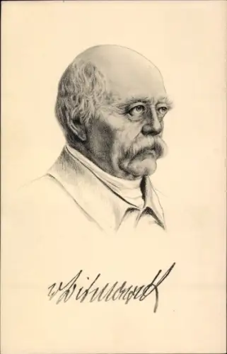 Künstler Ak Fürst Otto von Bismarck, Herzog von Lauenburg