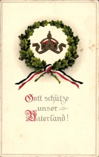 Litho Gott schütze unser Vaterland, Patriotik Kaiserreich