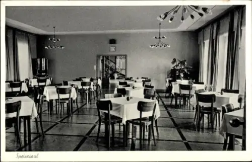 Ak Bühl in Baden Schwarzwald, Friedrich Hilda Heim, Speisesaal, Heim Rosenau