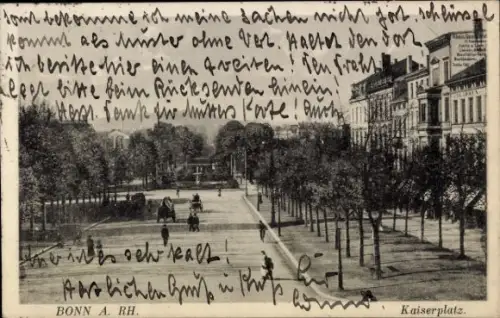 Ak Bonn am Rhein,  Kaiserplatz