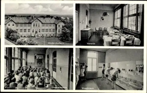 Ak Wangerooge, Oldenburger Kinderheim, Kurheim, Veranda