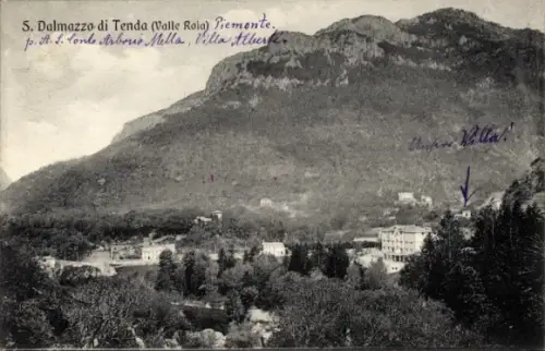 Ak San Dalmazzo di Tenda Saint Dalmas de Tende Alpes Maritimes, Gesamtansicht