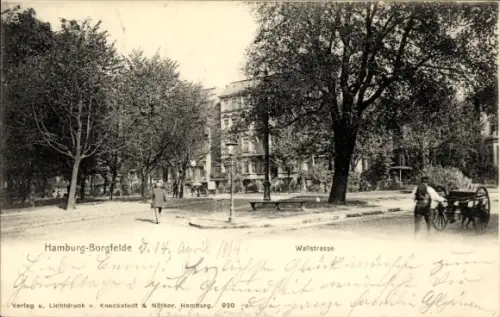 Ak Hamburg Mitte Borgfelde, Wallstraße