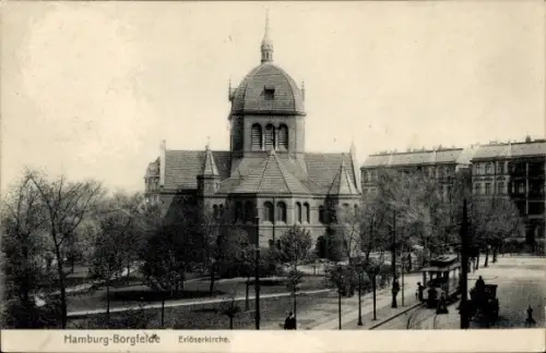 Ak Hamburg Mitte Borgfelde, Bürgerweide, Erlöserkirche