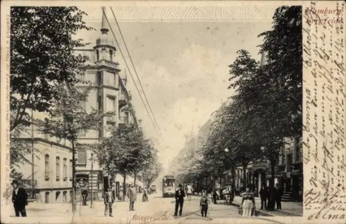 Ak Hamburg Mitte Borgfelde, Bürgerweide