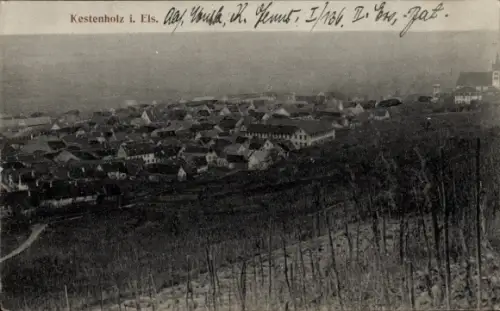 Ak Châtenois Kestenholz Elsass Bas Rhin, Gesamtansicht