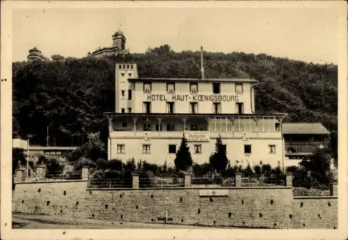Ak Saint Hippolyte St Pilt Elsass Haut Rhin, Hotel Hohkönigsburg