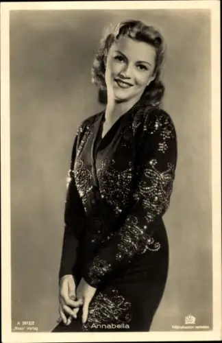 Ak Schauspielerin Annabella, Portrait, Ross Verlag A 2612/2