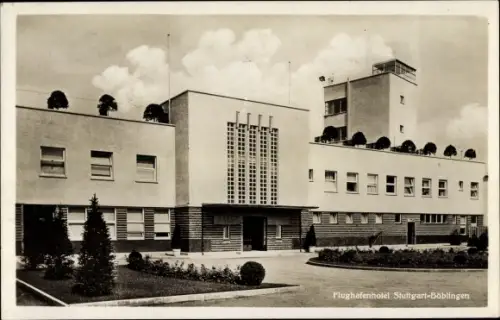 Ak Böblingen in Württemberg, Flughafen Stuttgart Böblingen, Flughafenhotel