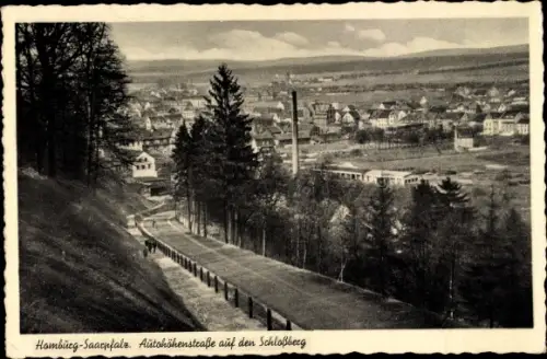 Ak Homburg in der Pfalz Saarland, Autohöhenstraße auf dem Schlossberg