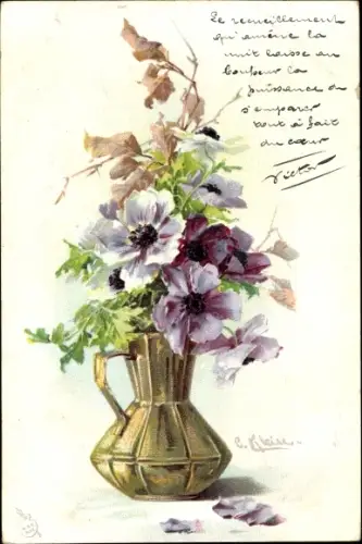 Künstler Litho Klein, Catharina, Blütenzweige in Vase