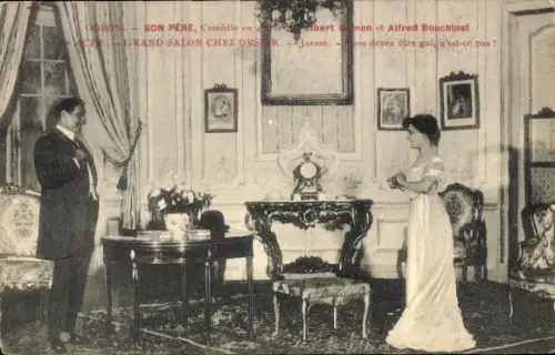CPA Odéon-Theater, Comédie Son Père, Albert Guinon, Alfred Bouchinet